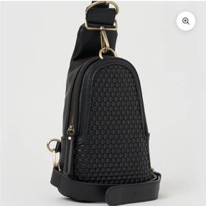 Liberty Woven Sling Bag in Black - Anthropologie